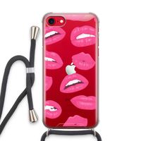 Bite my lip: iPhone SE 2020 Transparant Hoesje met koord