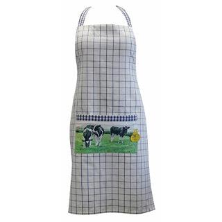 Wiebe Van Der Zee schort ruit blauw koe