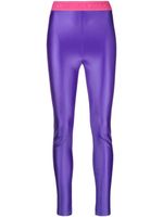 Versace Jeans Couture legging à taille à logo - Violet - thumbnail