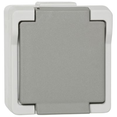 presto vedder waterdichte stekkerdoos 1 voudig grijs 106550
