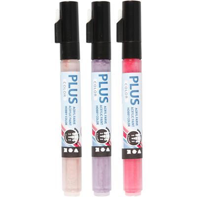 Creativ Company Plus color verfstiften - fuchsia,dusty rose,donker lila