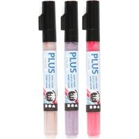 Creativ Company Plus color verfstiften - fuchsia,dusty rose,donker lila