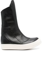 Rick Owens bottines matelassées en cuir - Noir - thumbnail