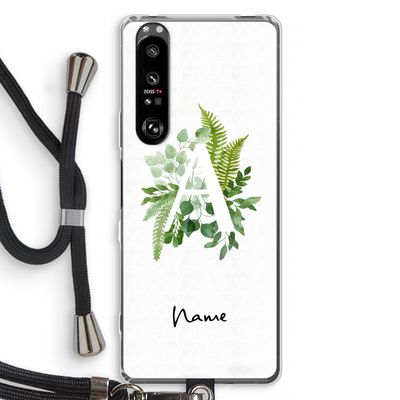 Green Brush: Sony Xperia 1 III Transparant Hoesje met koord