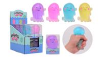 Transparant Inktvis Stress Speelgoed In 4 Kleuren<br>
Blauw, Paars, Roze En Geel