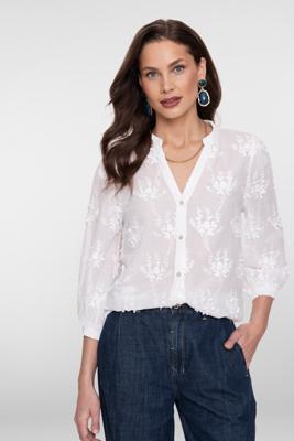 Geisha Blouse 63230-26 Blouse 10 Off-white