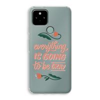 Optimistic flower girl: Google Pixel 5 Transparant Hoesje