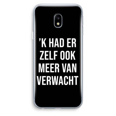 Meer verwacht - Zwart: Samsung Galaxy J3 (2017) Transparant Hoesje