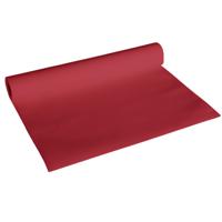 Cosy & Trendy Tafelloper - papier - bordeaux rood - 480 x 40 cm - thumbnail