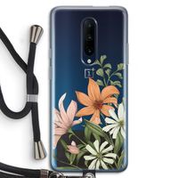 Floral bouquet: OnePlus 7 Pro Transparant Hoesje met koord
