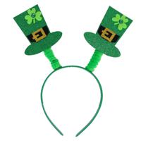 Sint Patricksday verkleed Tiara/diadeem - Shamrock hoedjes - groen - volwassenen