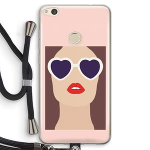 Red lips: Huawei Ascend P8 Lite (2017) Transparant Hoesje met koord