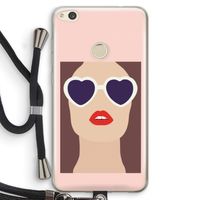 Red lips: Huawei Ascend P8 Lite (2017) Transparant Hoesje met koord