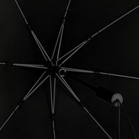 STORMaxi storm paraplu zwart met grijs frame windproof 100 cm   - - thumbnail