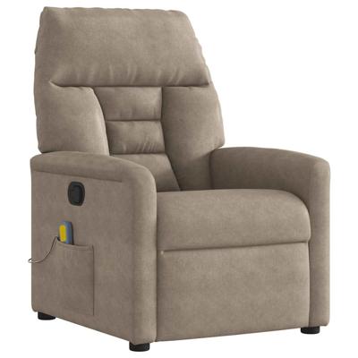 Massagestoel microvezelstof taupe
