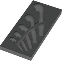 Wera 9832 Schuimrubberen inzetstuk voor 6004 Joker Set 1, zonder gereedschap, 172 x 30 x 392 mm - 05137332001 Wera 9832 Schuimrubberen inzetstuk voor 6004 Joker Set 1, zonder gereedschap, 172 x 30 x 392 mm - 05137332001