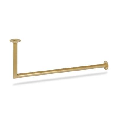 Garderobestang goud hoek Ø32 mm - per meter