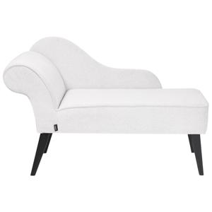 Beliani BIARRITZ - Chaise longue-Wit-Polyester