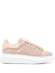 Alexander McQueen baskets Larry en paille - Rose