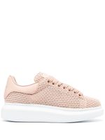 Alexander McQueen baskets Larry en paille - Rose