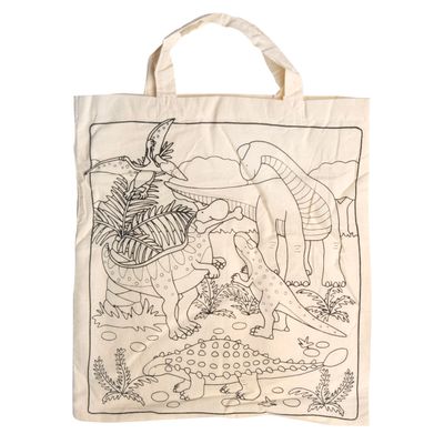 Goki katoenen tas - dinosaurus