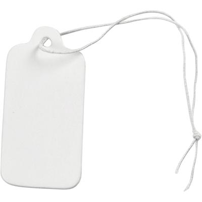 Creativ Company Labels, afm 15x30 mm, wit, 100 stuk/ 1 doos
