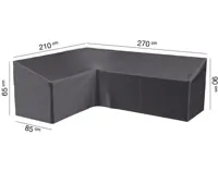 AeroCover hoeksethoes hoge rug 210x270x85x65/90cm