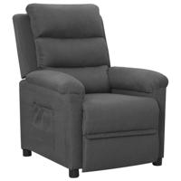 Fauteuil verstelbaar stof donkergrijs