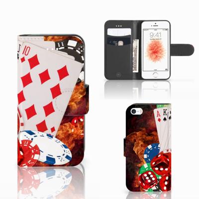 Apple iPhone 5 | 5s | SE | Wallet Case | met Pasjes | Casino