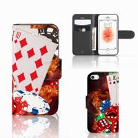 Apple iPhone 5 | 5s | SE | Wallet Case | met Pasjes | Casino