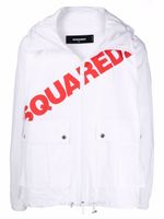 DSQUARED2 hoodie à poches cargo - Blanc