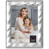Haes Deco Verzilverde Fotolijst Prato voor een foto van 15x20 cm - Fraai Verzilverd met luxe Houten achterzijde en standaard om neer te zetten