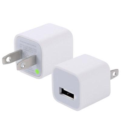 Amerikaanse Plug 5V / 1A USB Laderadapter voor iPhone Galaxy Huawei Xiaomi LG HTC en andere Smart Phones oplaadbare Devices(White)