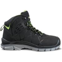 Safeet werkschoen larvik hoog zwart s3 | zwart/grijs | maat 44 - 8719388016238