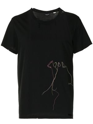 COOL T.M t-shirt à broderies - Noir