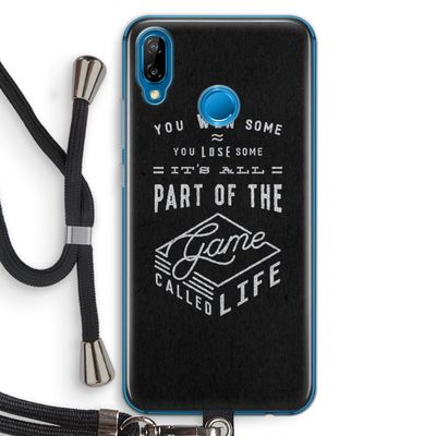 Life: Huawei P20 Lite Transparant Hoesje met koord