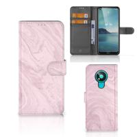 Nokia 3.4 | Bookcase | Marble Pink - Origineel Cadeau Vriendin