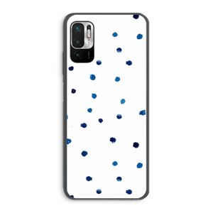 Blauwe stippen: Xiaomi Redmi Note 10 5G Transparant Hoesje
