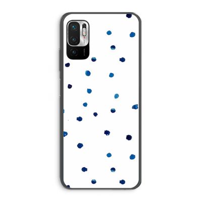 Blauwe stippen: Xiaomi Redmi Note 10 5G Transparant Hoesje