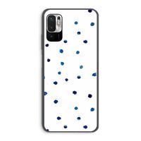 Blauwe stippen: Xiaomi Redmi Note 10 5G Transparant Hoesje
