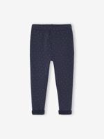 Meisjeslegging met fleecevoering inktblauw