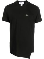 Comme Des Garçons Shirt x Lacoste t-shirt à ourlet asymétrique - Noir