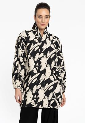 Yoek Bomber lang GISELE | Zwart | Maat 58/60