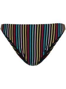 Solid & Striped bas de bikini The Elsa à fines rayures - Noir