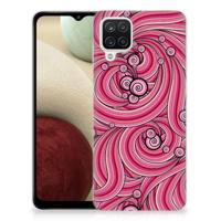 Samsung Galaxy A12 | Hoesje maken | Swirl Pink
