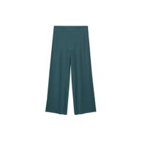 Mango cropped high waist loose fit culotte donkerblauw - thumbnail