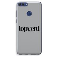 Topvent Grijs Zwart: Huawei P Smart (2018) Transparant Hoesje Topvent Grijs Zwart: Huawei P Smart (2018) Transparant Hoesje