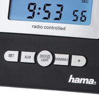 Hama EWS-800 Zwart, Zilver LCD Batterij/Accu - thumbnail