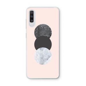 Marmeren cirkels: Samsung Galaxy A70 Transparant Hoesje