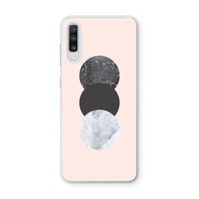 Marmeren cirkels: Samsung Galaxy A70 Transparant Hoesje